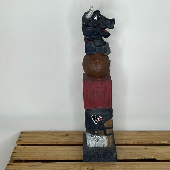 Houston Texans tiki totem football NFL tailgate cookout collectible - Picture 5 of 9